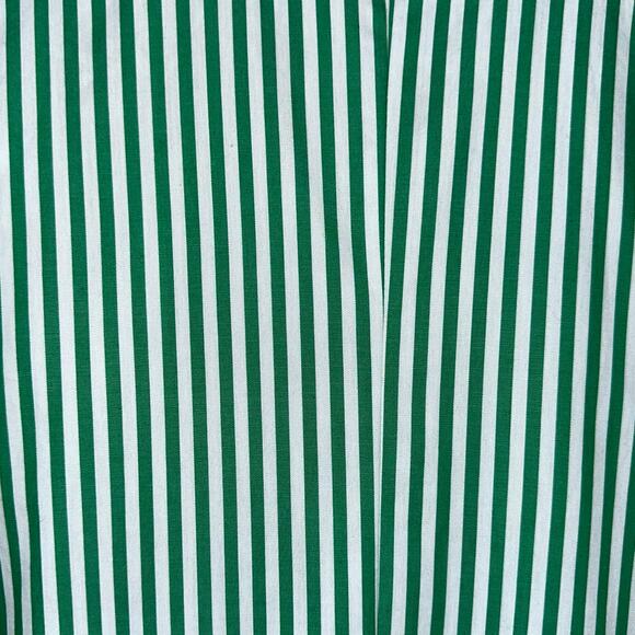 English Factory Green Striped Binded Wide Sleeve Mini Shirt Dress Size Medium - Picture 7 of 14